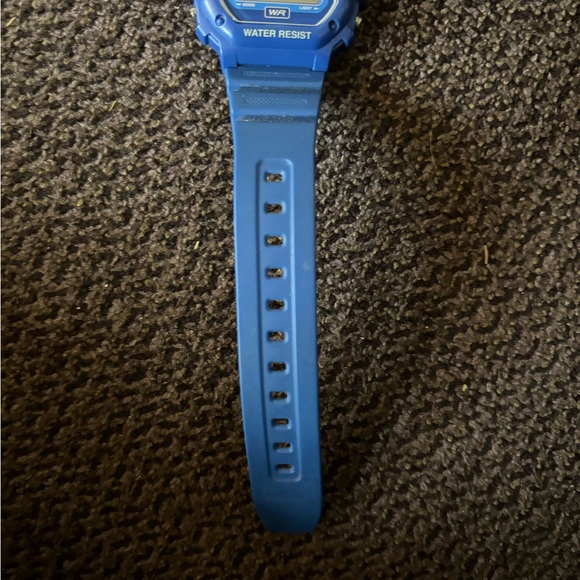 Casio Illuminator Digital Watch Men 43mm Blue 3224 F-108 In Excellent Condition - Picture 3 of 5